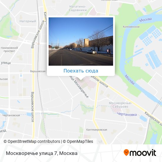 Карта Москворечье улица 7