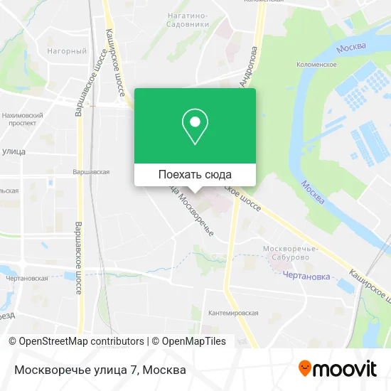 Карта Москворечье улица 7