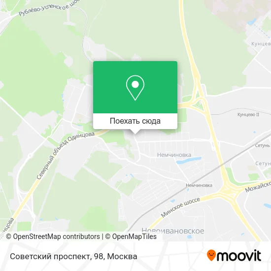 Карта Советский проспект, 98