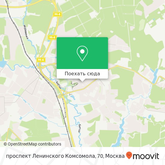 Карта проспект Ленинского Комсомола, 70