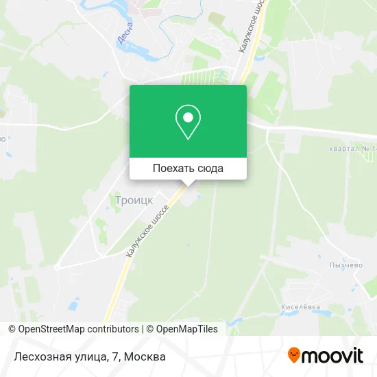 Карта Лесхозная улица, 7