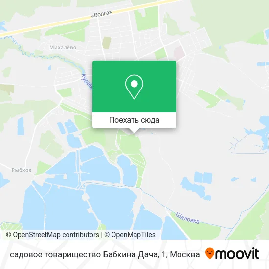Карта садовое товарищество Бабкина Дача, 1