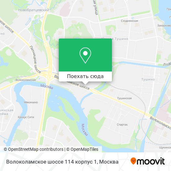 Карта Волоколамское шоссе 114 корпус 1