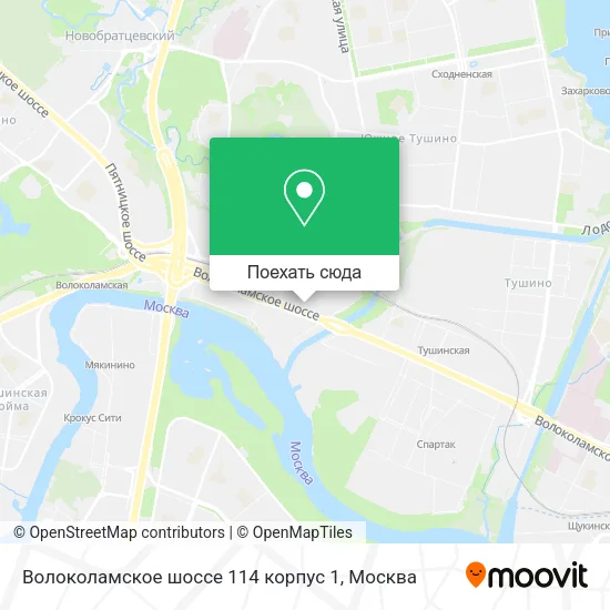 Карта Волоколамское шоссе 114 корпус 1