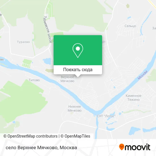 Карта село Верхнее Мячково