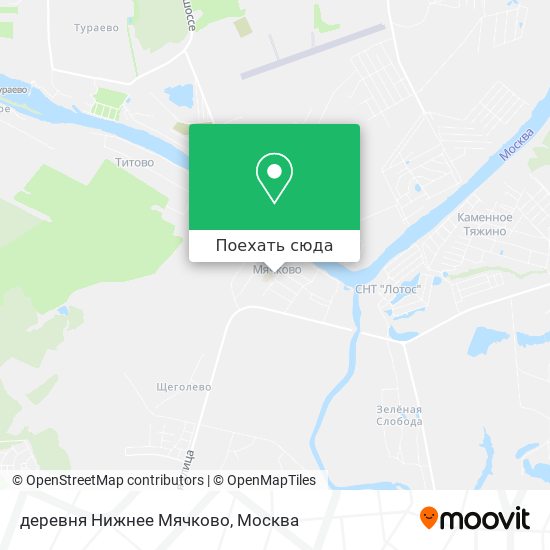 Карта деревня Нижнее Мячково