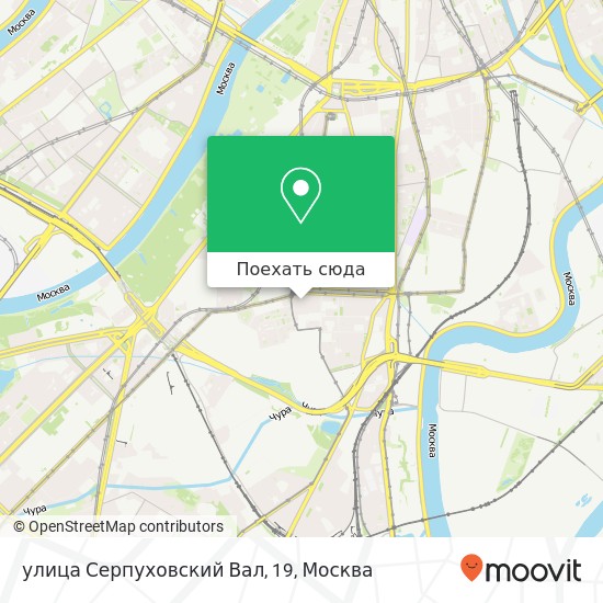Карта улица Серпуховский Вал, 19