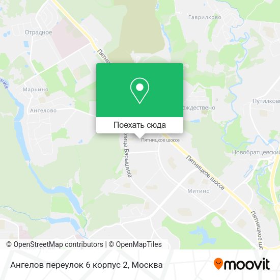 Карта Ангелов переулок 6 корпус 2
