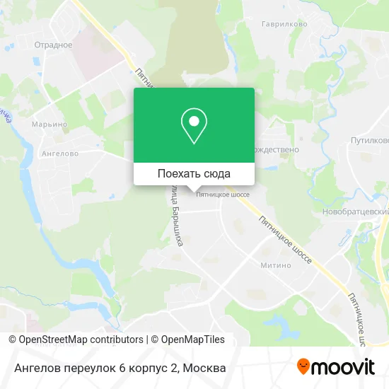 Карта Ангелов переулок 6 корпус 2