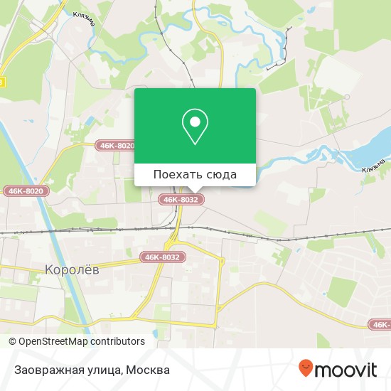Карта Заовражная улица