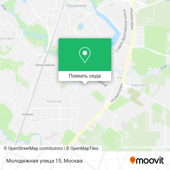 Карта Молодежная улица 15