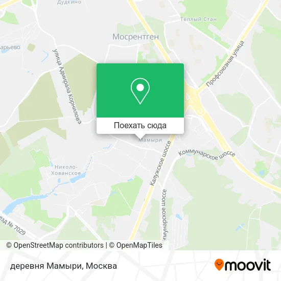 Карта деревня Мамыри