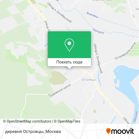 Карта деревня Островцы
