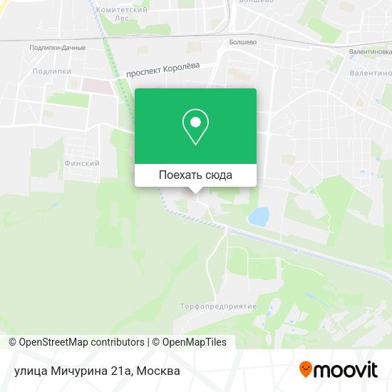 Карта улица Мичурина 21а