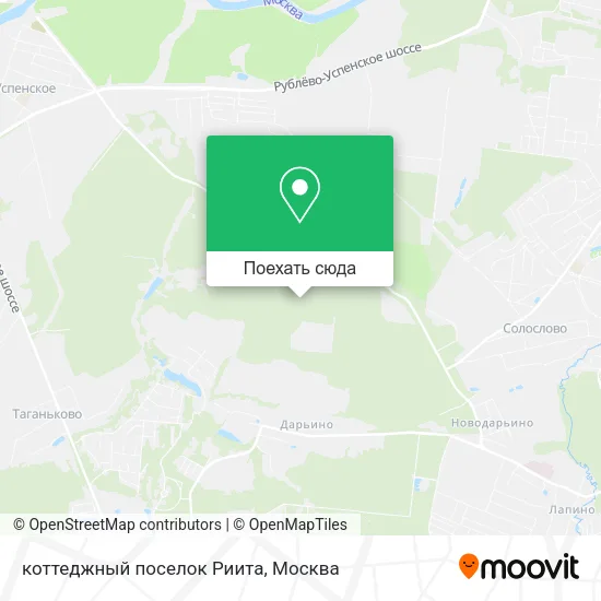 Карта коттеджный поселок Риита