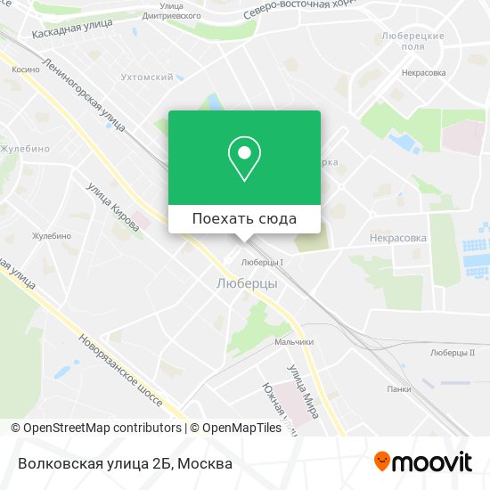 Карта Волковская улица 2Б