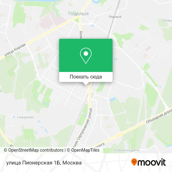 Карта улица Пионерская 1Б