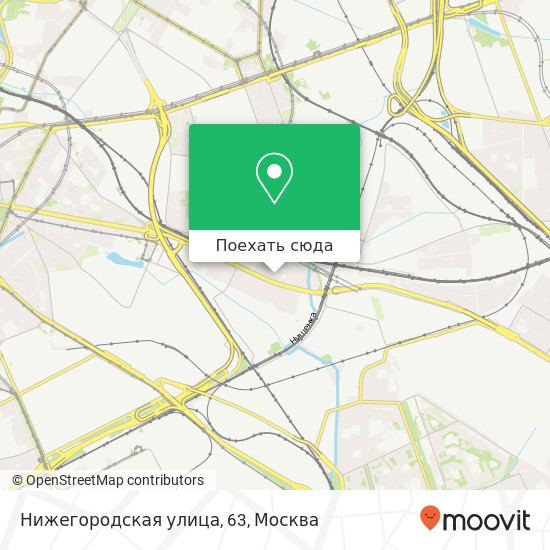 Карта Нижегородская улица, 63