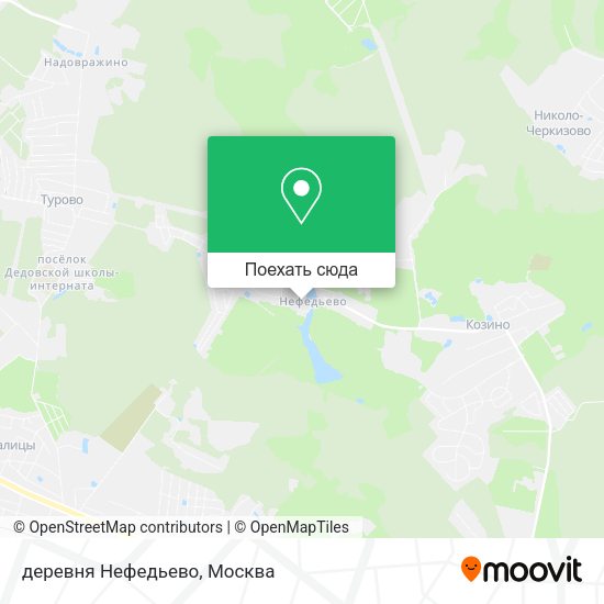Карта деревня Нефедьево