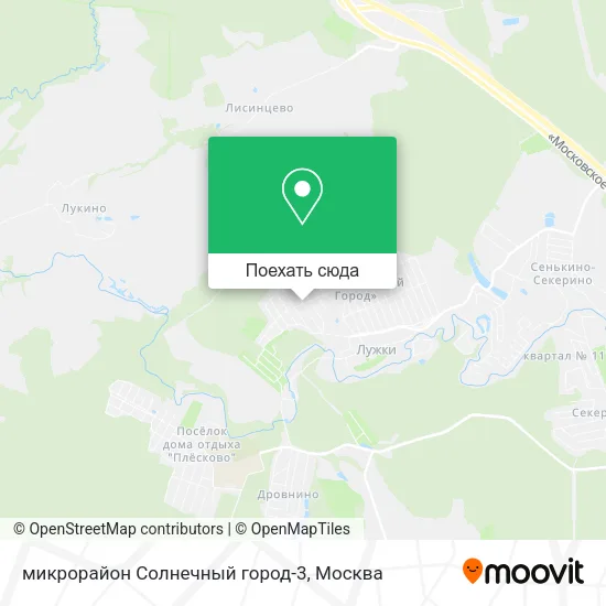 Карта микрорайон Солнечный город-3