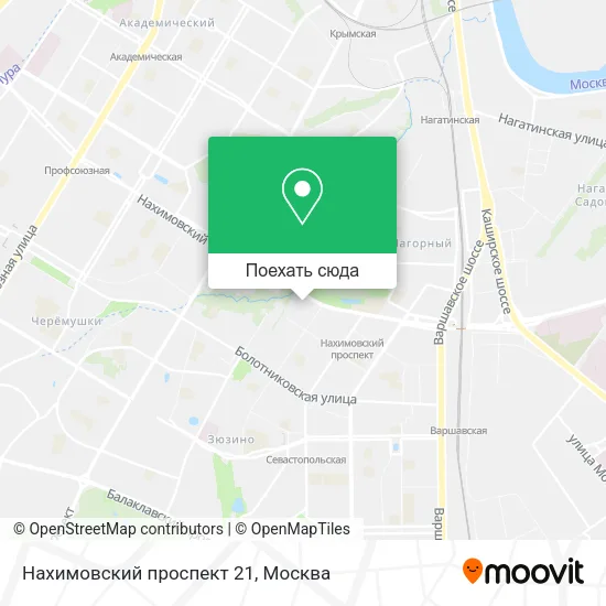 Карта Нахимовский проспект 21