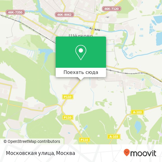 Карта Московская улица