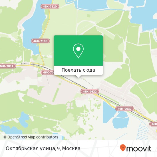 Карта Октябрьская улица, 9