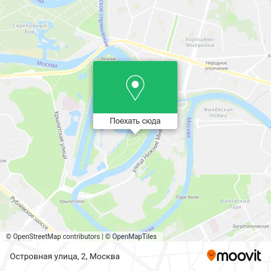 Карта Островная улица, 2
