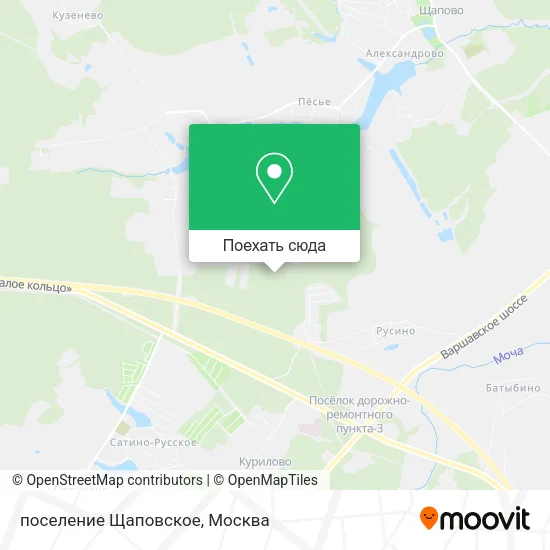 Карта поселение Щаповское