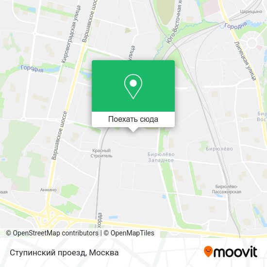 Карта Ступинский проезд