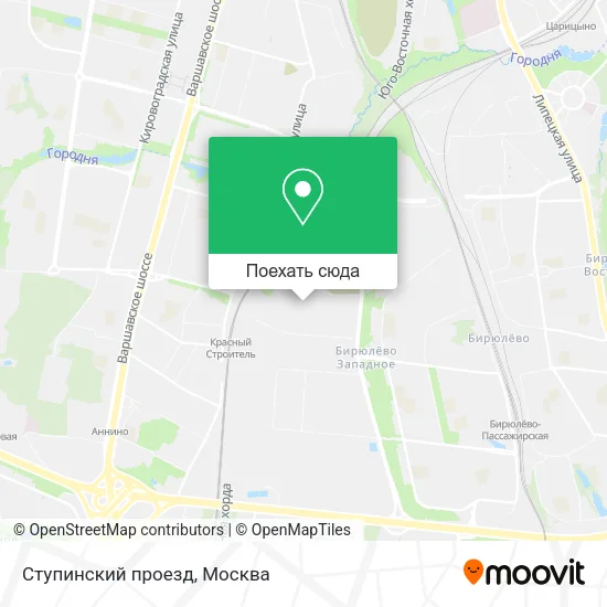 Карта Ступинский проезд
