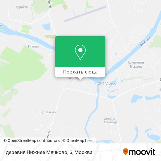 Карта деревня Нижнее Мячково, 6