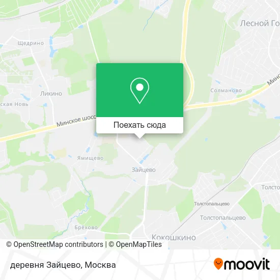 Карта деревня Зайцево