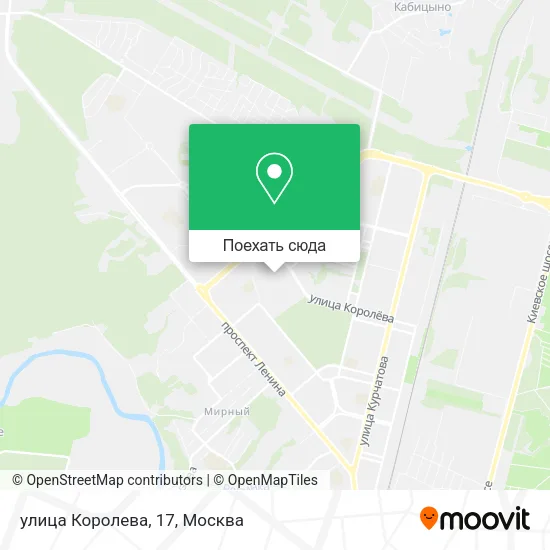 Карта улица Королева, 17