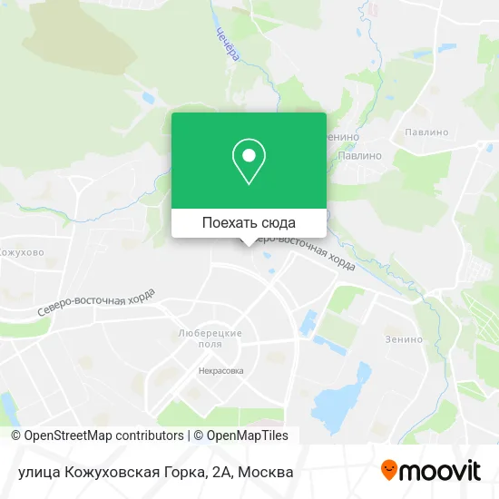 Карта улица Кожуховская Горка, 2А