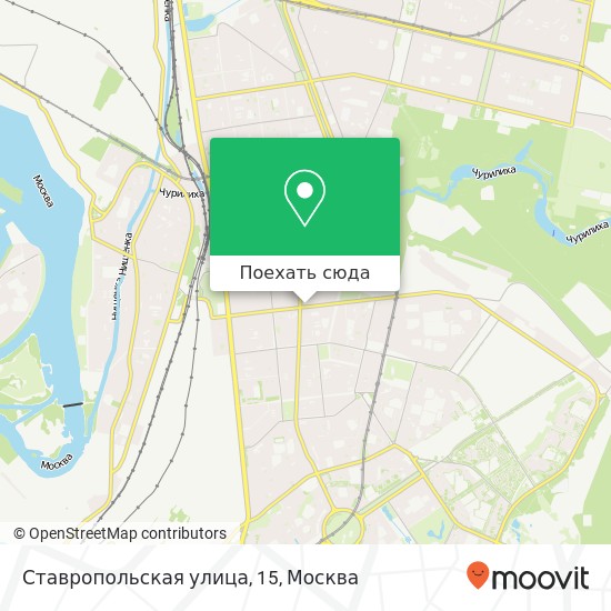 Карта Ставропольская улица, 15