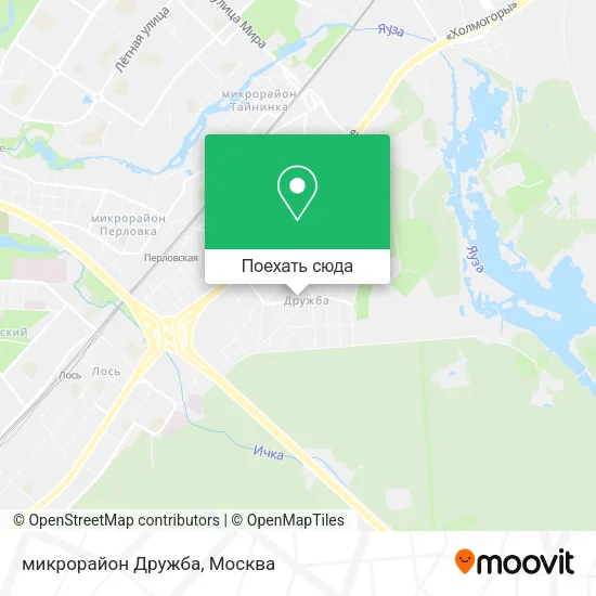 Карта микрорайон Дружба