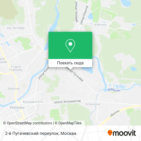 Карта 2-й Пугачевский переулок