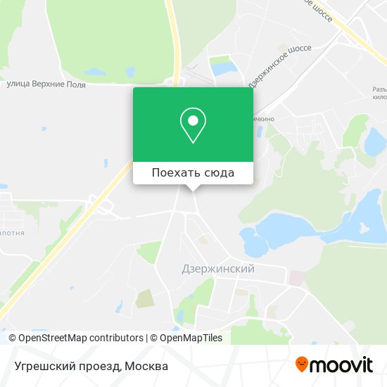 Карта Угрешский проезд