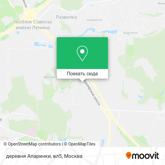 Карта деревня Апаринки, вл5
