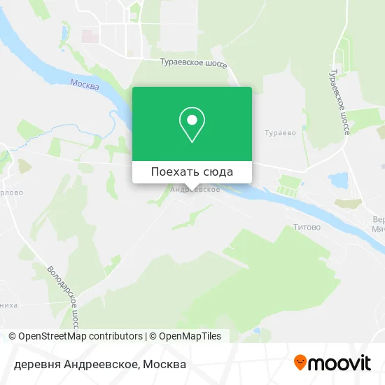 Карта деревня Андреевское