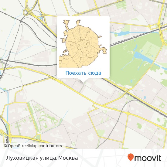 Карта Луховицкая улица