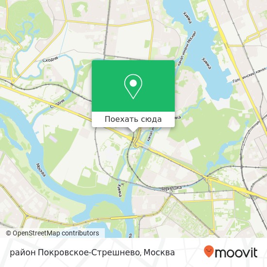 Карта район Покровское-Стрешнево