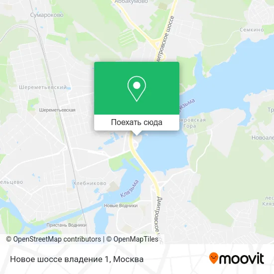 Карта Новое шоссе владение 1