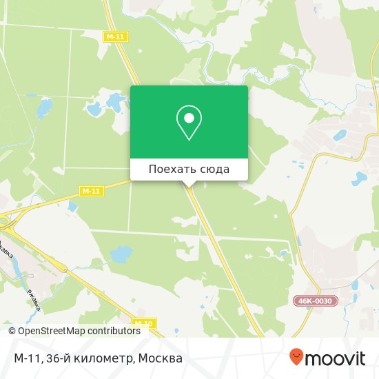 Карта М-11, 36-й километр