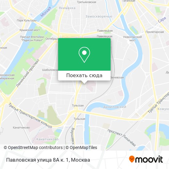 Карта Павловская улица 8А к. 1