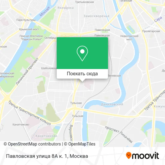 Карта Павловская улица 8А к. 1