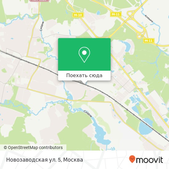 Карта Новозаводская ул. 5