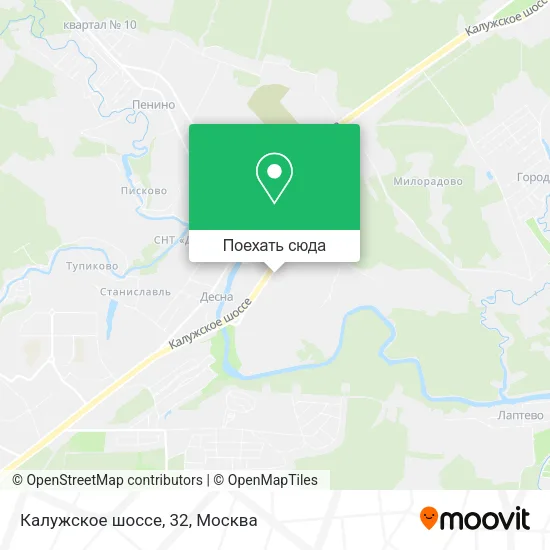 Карта Калужское шоссе, 32