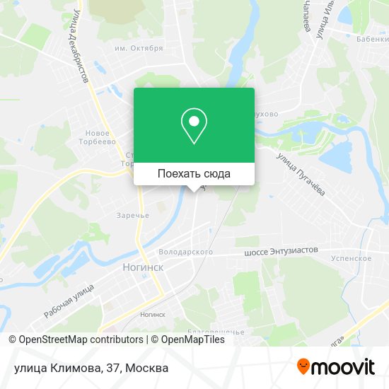 Карта улица Климова, 37